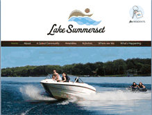 Tablet Screenshot of lake-summerset.com